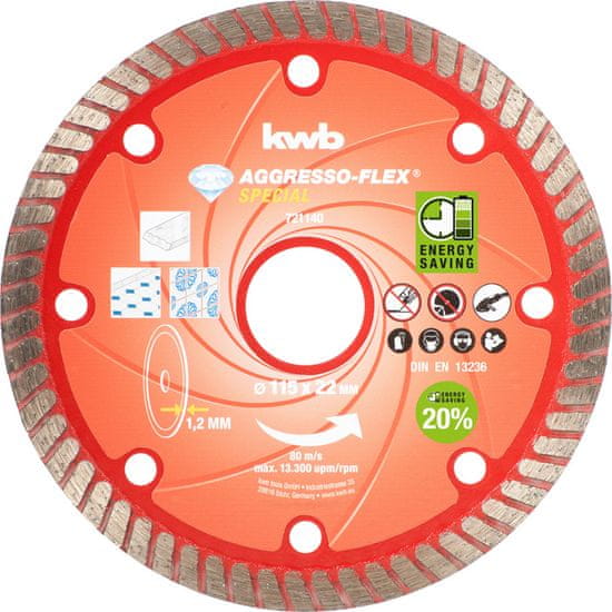 KWB dijamantni disk za rezanje AGGRESSO-FLEX (724.540), ekstra tanak