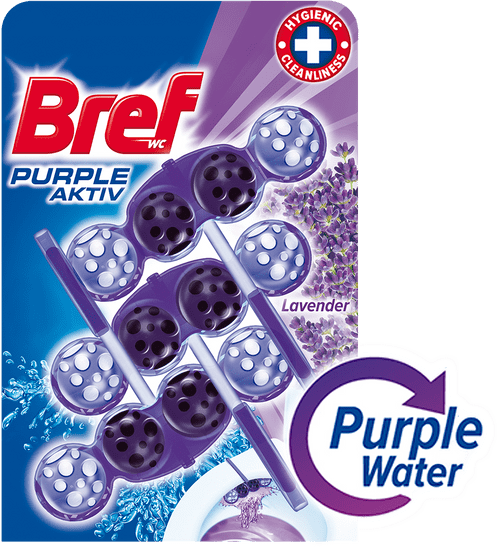 Bref sredstvo za čišćenje wc-a Purple Aktiv Lavender 3 x 50 g