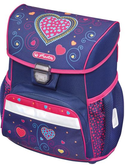 Herlitz školski ruksak Loop s uzorkom srca
