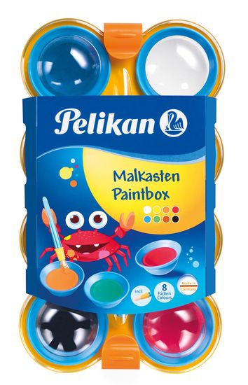 Pelikan akvarel vodene boje Pelikan, 8 boja