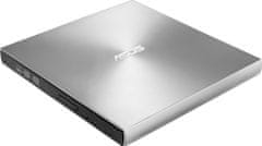 ASUS SDRW-08U9M-U vanjski DVD pisač, USB-C+A, srebrni