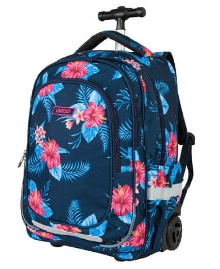 Target ruksak na kotače Floral Blue 21947