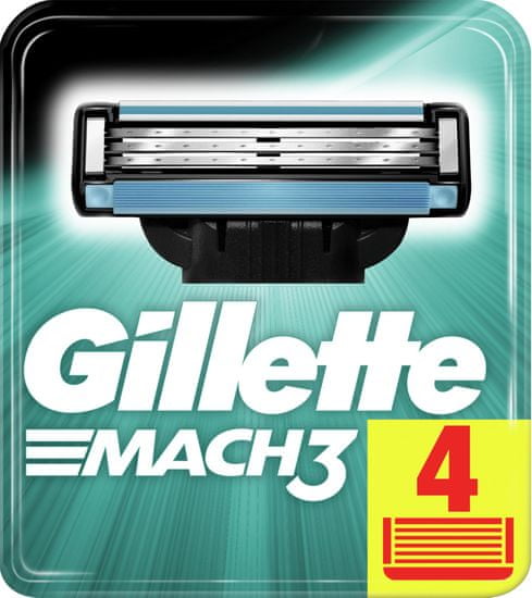 Gillette Mach3 zamjenske oštrice, 4 komada