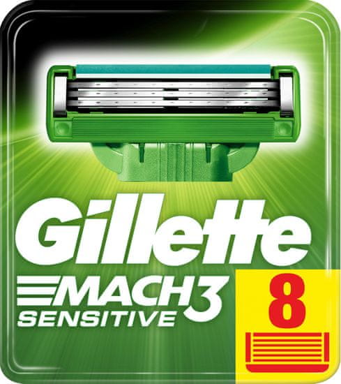 Gillette glave za brijanje za britvicu Mach3 Turbo, 8 komada