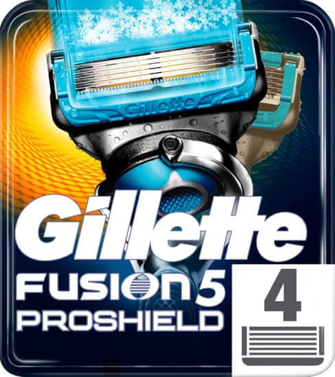 Gillette glave za brijanje za muškarce Fusion5 ProShield Chill, 4 komada