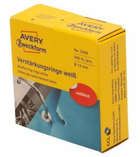 Avery Zweckform etiketa za ojačanje rupa Ø 13 mm, bijela (3508)