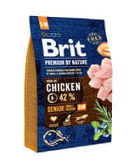 Brit hrana za pse Premium by Nature Senior, S/M, 3 kg