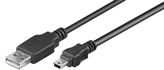 Goobay kabel USB 2.0 Hi-Speed 1.5 m, crni