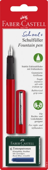 Faber-Castell nalivpero + bombice, crveno