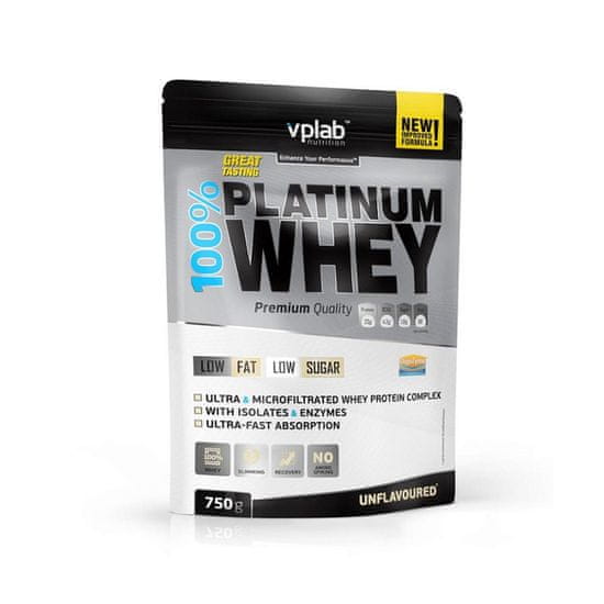 VPLAB proteinski izolat i koncentrat surutke 100% Platinum Whey, unflavoured, 750 g