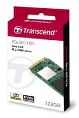 Transcend SSD disk 110S 128 GB, M.2, PCIe NVMe, 3D TLC