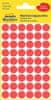 okrugle markirne etikete 3141, 12 mm, 270 komada, crvene
