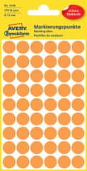 Avery Zweckform okrugle markirne etikete 3148, 12 mm, 270 komada, svijetlo narančaste