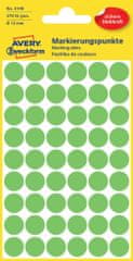 Avery Zweckform okrugle markirne etikete 3149, 12 mm, 270 komada, svijetlo zelene