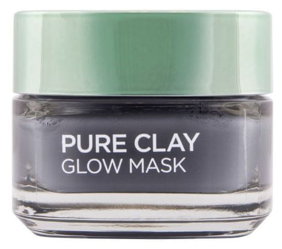 Loreal Paris maska za lice Pure Clay Glow, učinak sjajnog tena, 50 ml