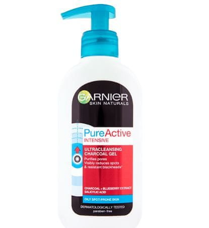 Garnier Skin Naturals Pure Active gel za čišćenje protiv mitesera, 200 ml