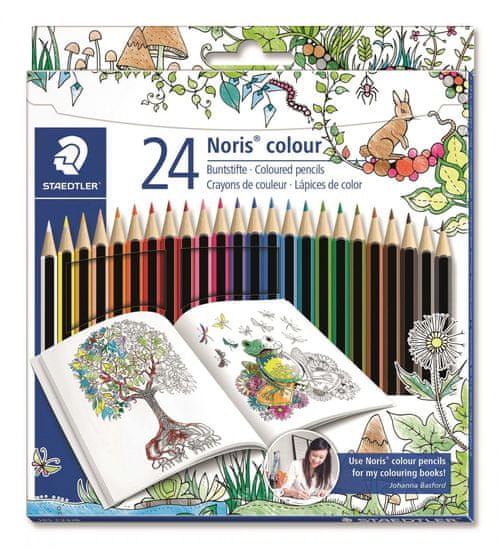 Staedtler Bojice "Noris Color" Johanna Basford limitirano izdanje, 24 bojica, šesterokutne