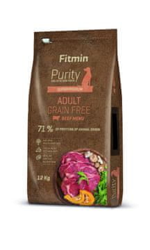 Fitmin hrana za pse Dog Purity Grain Free Adult, govedina, 12 kg