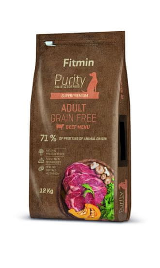 Fitmin hrana za pse Dog Purity Grain Free Adult, govedina, 12 kg