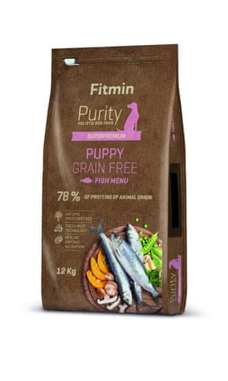 Fitmin pseća hrana Dog Purity Grain Free Puppy Fish, riba, 12 kg