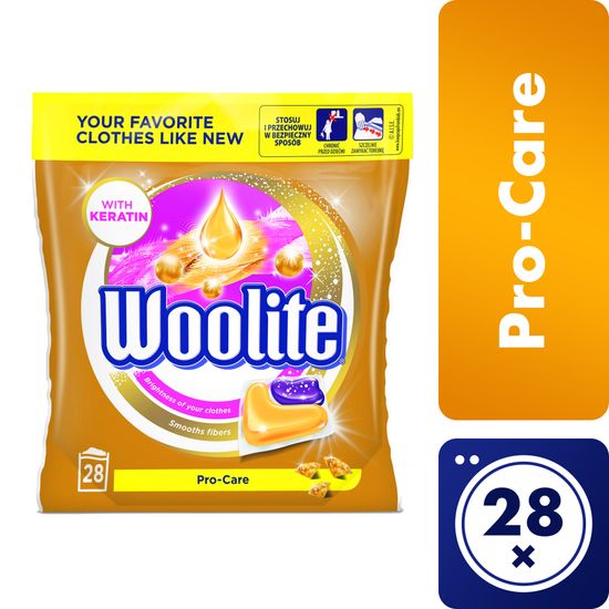 Woolite gel kapsule Pro-Care, 28 komada