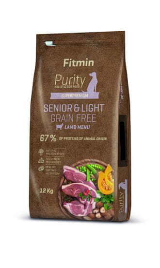 Fitmin Dog Purity Grain Free Senior & Light Lamb, janjetina, 12 kg