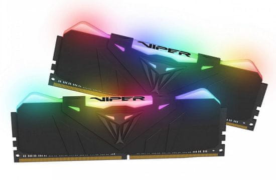 Patriot radna memorija (RAM) Viper RGB 16GB (2x8GB) DDR4, 3000MHz, CL15, crna (PATME-16GB_DDR4_30RG)
