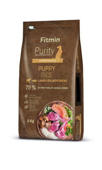 Fitmin hrana za pse Dog Purity Rice Puppy Lamb & Salmon, 2 kg