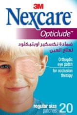Nexcare flasteri za oči Opticlude Regular, 8 x 5,5 cm, 20 komada