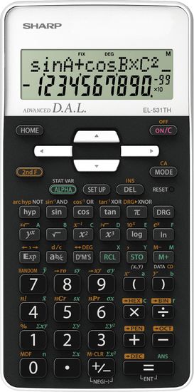 Sharp tehnični kalkulator EL531THBWH, crno-bijel