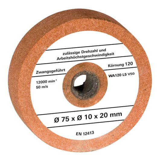 Einhell brusna ploča G120 (4412625) za kutnu brusilicu TH-XG 75, 75x10x20 mm