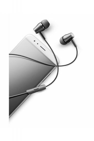 CellularLine Voice In Ear stereo ušne slušalice s mikrofonom, crne