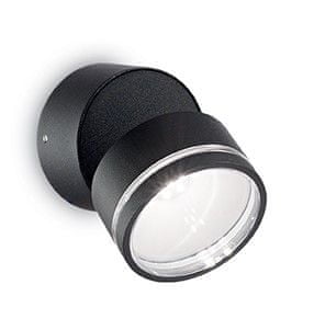 Ideal Lux vanjska LED svjetiljka Omega Round AP1 nero 165387, crna