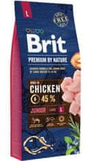 Brit hrana za pasje mladiče Premium by Nature Junior L, 3 kg