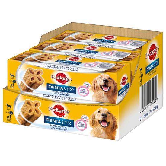 Pedigree hrana za pse Denta Stix TW Weekly L, 6 x 120 g