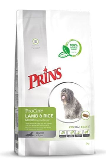Prins hrana za pse ProCare Lamb&Rice Senior Hypoallergic, 3 kg