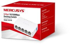 Mercusys MS105, 10/100 Mb/s, 5-port mrežni prekidač
