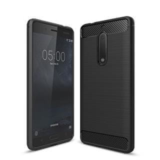 silikonska maska Mat Carbon za LG K11 i LG K10 2018, crna