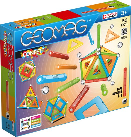 Geomag igra Confetti 50, komplet
