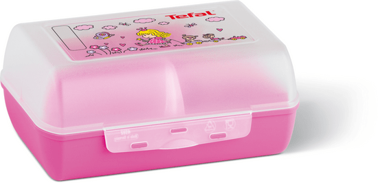 Tefal kutija za ručak Variobolo Clipbox K3160214, prozirno roza