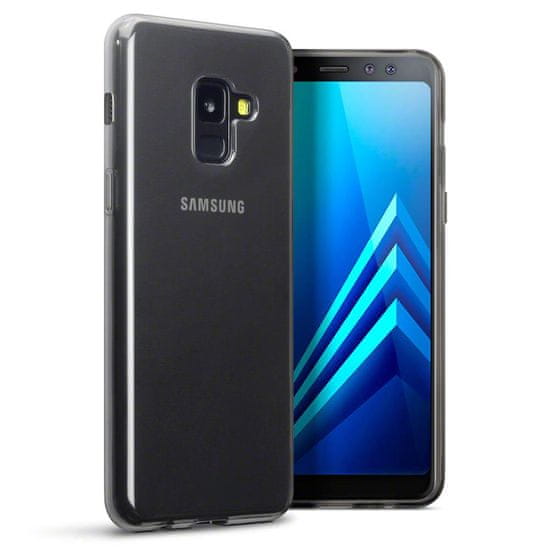 Ultra tanka silikonska maskica za Samsung Galaxy A8 i Galaxy A5 2018 , prozirno crna