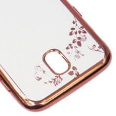 Silikonska maskica s cvijećem, za Samsung Galaxy A6, roza