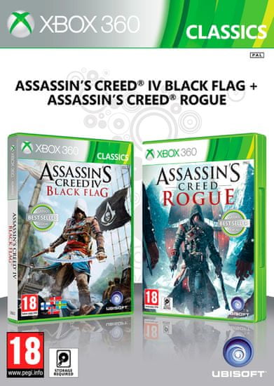 Ubisoft igra Compilation AC4: Black Flag & AC: Rogue (Xbox 360)