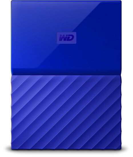 Western Digital vanjski disk My Passport 2 TB, USB 3.0, plavi