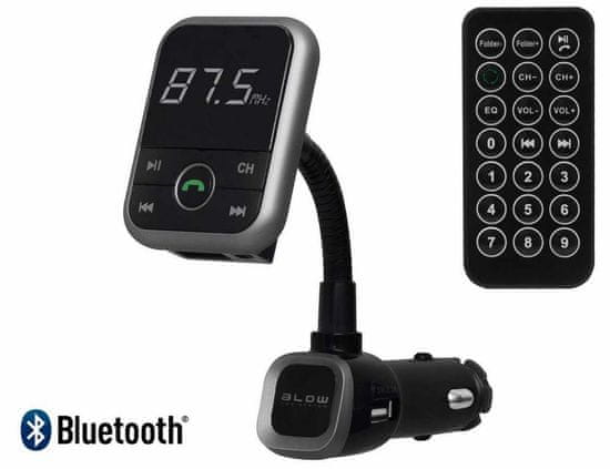 Blow FM odašiljač 74-142, 3v1, Bluetooth + punjač + handsfree telefoniranje, crni