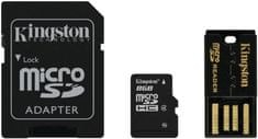 Kingston Micro Secure Digital (microSD) kartica 8 GB + SD adapter (MBLY4G2)