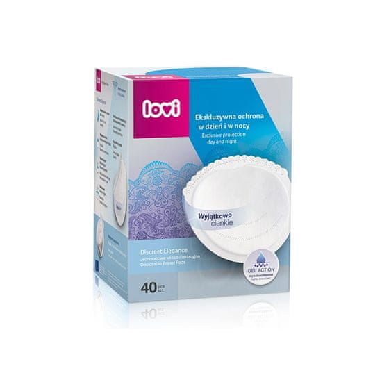 LOVI Discreet Elegance Umetci za grudnjak, 40 kom