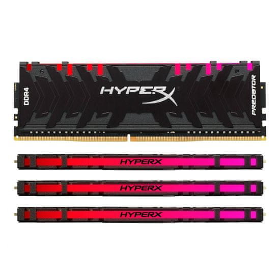 Kingston memorija (RAM) HX Predator DDR4, 32GB (4×8GB), PC3200, s osvjetljenjem u boji (HX432C16PB3AK4/32)