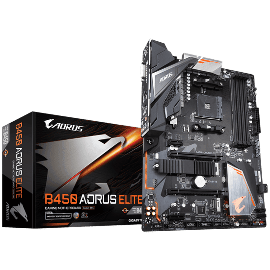 Gigabyte matična ploča B450 Aorus Elite, DDR4, SATA3, USB 3.1, DP, M.2, AM4, ATX