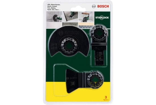 Bosch 3-dijelni starter komplet Starlock „Pločice” za višenamjenske alate (2607017324)